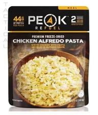 Peak Refuel Chicken Alfredo Freeze-Dried Backpacking Survival Meal - EXP 10/2025