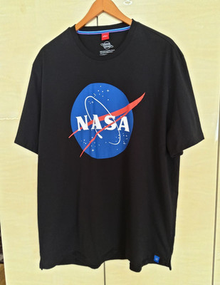 S.Oliver 4XL T-shirt NASA International Space archives, schwarz mit Logo, neu