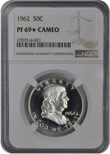 1962 Franklin Half Dollar NGC (99) PF 69
