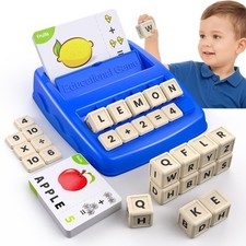 Educational Toys for Kids Ages 3-8, Matching Letter Spelling Math Game ABC Le...