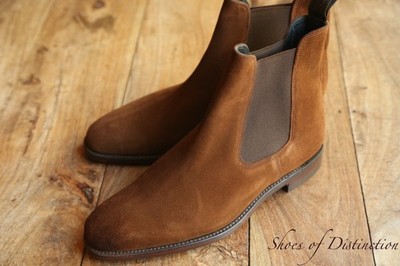 Loake Shoemaker Mitchum Brown Suede Chelsea Boots UK 7,5 F US 8,5 EU