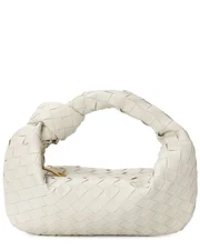 Tiffany & Fred Paris Woven Leather Pouch Women's Beige