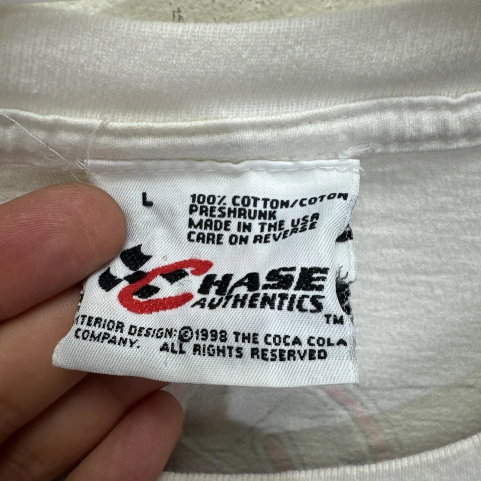 Vintage 1998 Dale Earnhardt Nascar Coca Cola T Shirt Mens AOP Thirst for Racing - Image 3 of 4