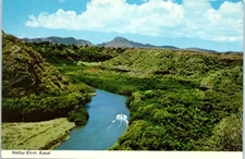 Wailua River, Island of Kauai, Hawaii Postcard