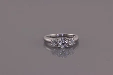 Epiphany Sterling Silver Cubic Zirconia Past Present Future Band Ring 925 Sz: 7