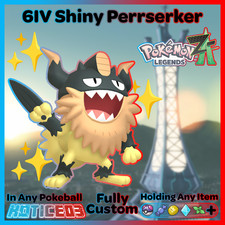 ✨ Shiny Perrserker 6IV ✨ Mega Dimension Pokemon Legends ZA Ready 🚀 Fast 🚀
