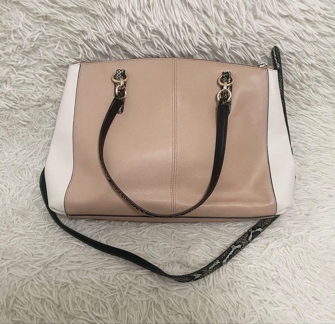 COACH 2WAY Shoulder Bag Python Pattern F38249 - image 3