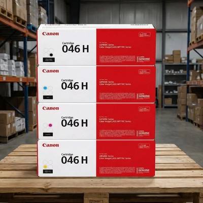 Canon 046H Toner 4-Pack | Black Cyan Magenta Yellow | For MF733Cdw MF731Cdw