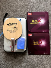 Custom-made Butterfly Petr Korbel Table Tennis Bat w/ Hurricane2 / Please holder