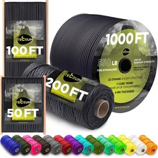 Paracord III 550 Basalt – 200 ft – 4mm – Tactical Rope MIL-SPEC – Outdoor par...