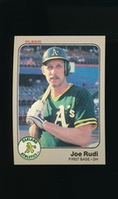 1983 Fleer #532 Joe Rudi * First Base-DH * Oakland Atletics * NM-MT *