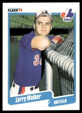1990 Fleer Larry Walker Rookie #363