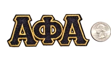 Alpha Phi Alpha Fraternity 3.75x1.5" Embroidered Iron-On Sew On Patch