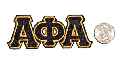 Alpha Phi Alpha Fraternity 3.75x1.5'' Embroidered Iron-On Sew On Patch