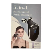 Fastaid Microcurrent-Facial-Device, Massager Roller for Skin Care (White)