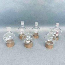 Chemglass Round Bottom Flask 100 ml 14/20 Joint Assorted Lot of 12 Flasks