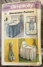 Simplicity 6134 Nursery Baby Room Accessories Pattern Vintage 1973