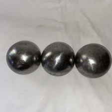 Set of 3 Boules 2x JB & 1x OBUT Pentanque Stainless Mismatched Boules With Case