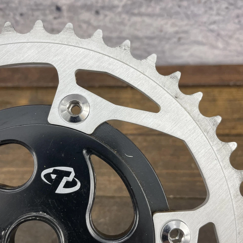 Plato Trek BMX Spider 44T 44 dientes aleación años 90 00 piñón 110 BCD de colección Foto 4 de 4