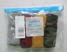 Carter's Boys 4-Pack Soft Cotton Tag Free Boxer Briefs DH3 Multicolor 4/5 NWT