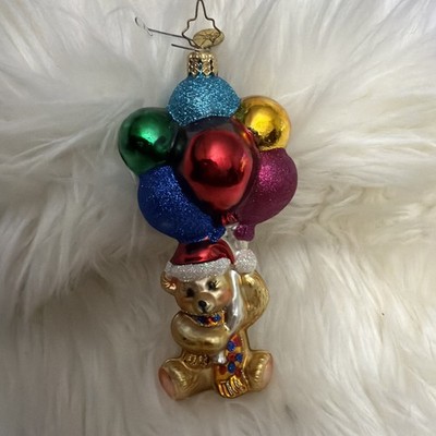 christopher radko christmas ornaments Up Up and Away Bear