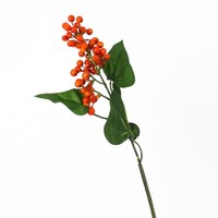 Artplants KüNstlicher Beerenzweig, Orange, 45Cm