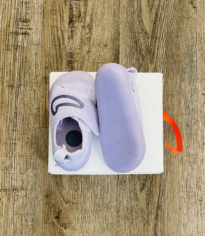 Nike Swoosh 1 TD Infantil Fkyknit Zapatos Apenas Uva Daybreak Talla 6C FB3244-500 Foto 4 de 4