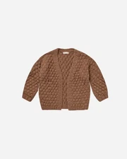 Rylee + Cru Bubble Knit Cardigan Cedar Size 4-5 Years Kids Top