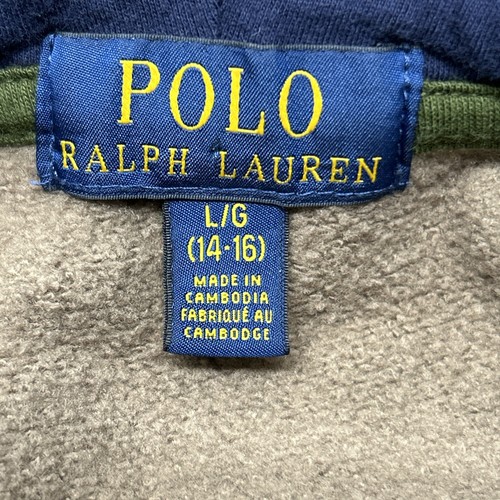 Polo Ralph Lauren Full Zip Hoodie Jacket Camo Youth Size Large 14-16 - Picture 11 of 12