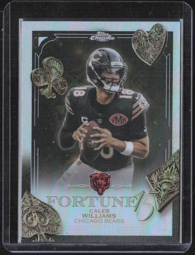 2025 Topps Chrome #F15-16 Caleb Williams Fortune 15 Refractor
