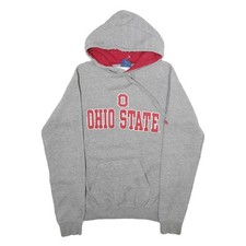 OLD VARSITY BRAND Herren Grau & Rot Ohio State Pullover Hoodie XS Baumwollmischung