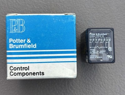 ONE NEW POTTER & BRUMFIELD POWER RELAY KHAU-17D12-12.