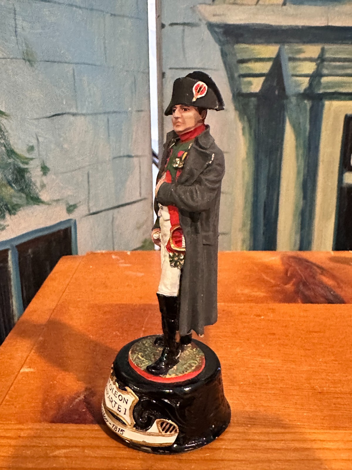 4.5" Stadden Napoleon Bonaparte figure Waterloo 1815 metal painted figurine VTG