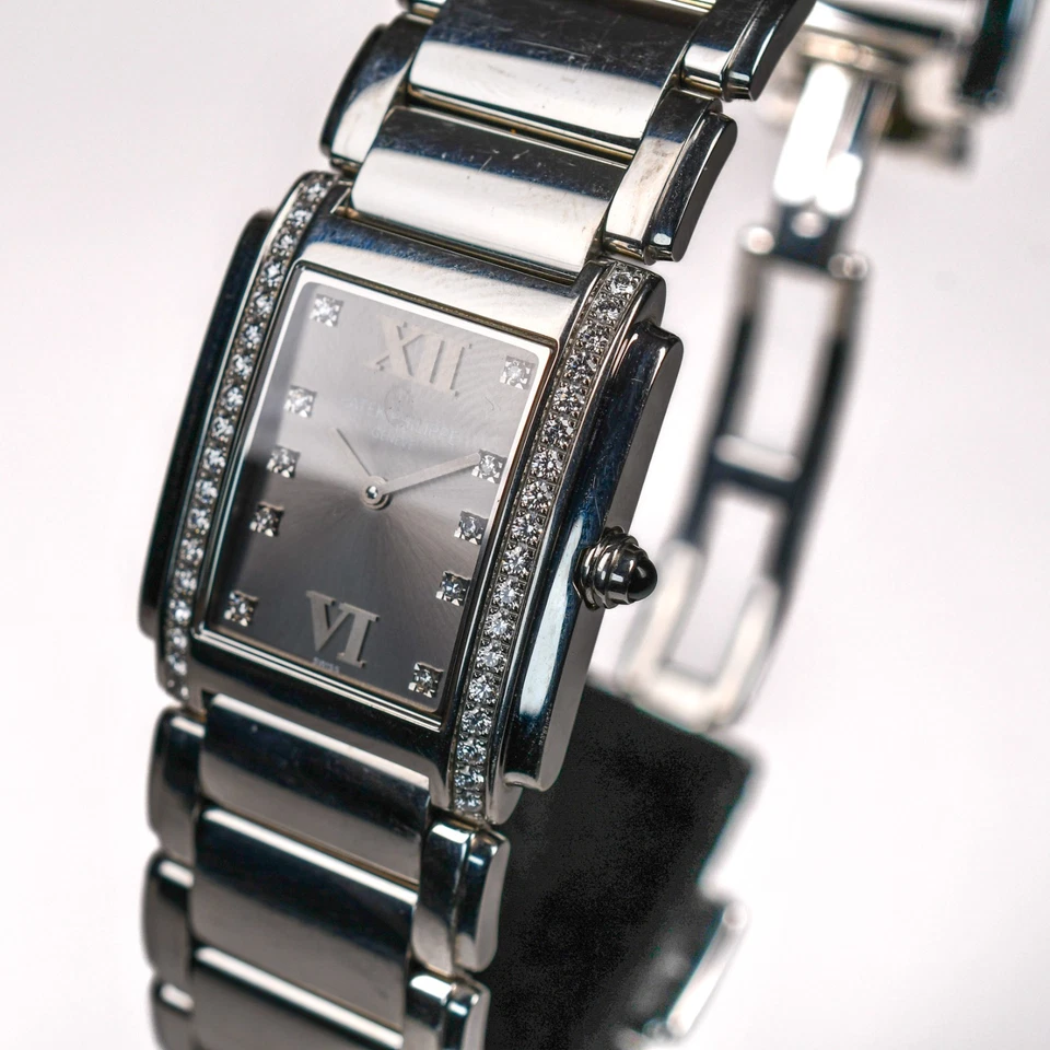 Patek Twenty4 24 Gris Pizarra Diamante 26mm Ref 4910/10a Cuarzo Acero Inoxidable Foto 3 de 4