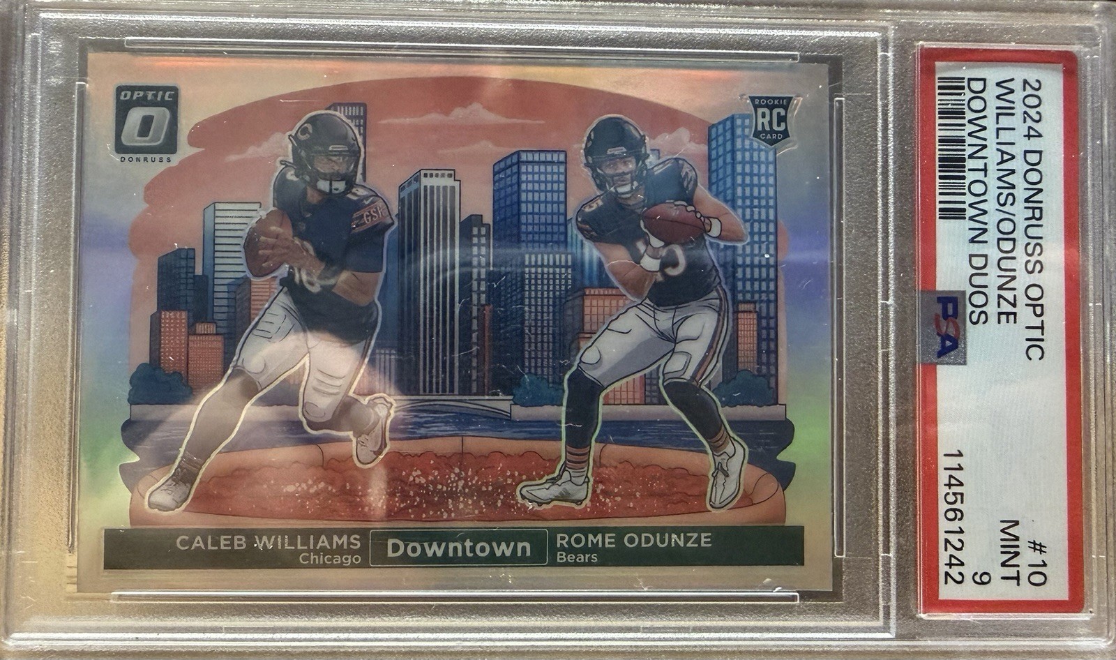 2024 Panini Donruss Optic - Downtown Duos Caleb Williams, Rome Odunze #10 (RC)