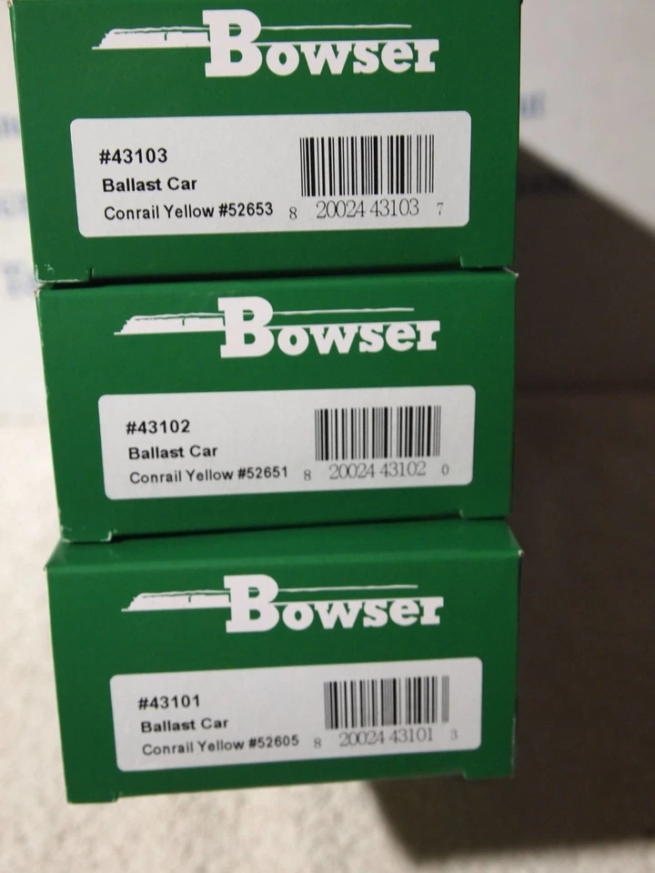 BOWSER CONRAIL TREMONHAS DE LASTRO AMARELAS (PS-2 CONVERTIDAS) 3 NÚMEROS DE CARRO - Imagem 2 de 2