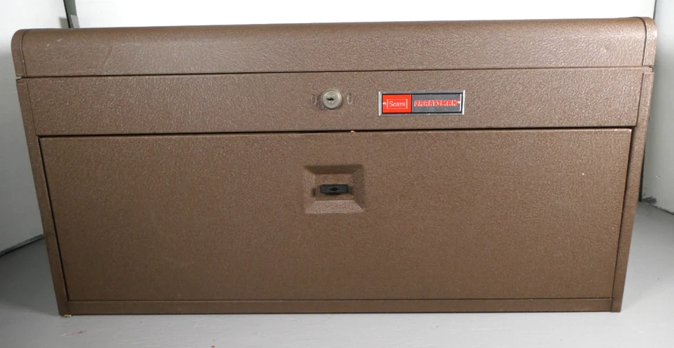 Craftsman by Kennedy EE. UU. 526 Caja de herramientas de maquinista 8 cajones pintura antiarrugas marrón Foto 2 de 4