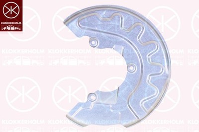 KLOKKERHOLM Spritzblech Bremsscheibe 7516375 WP für VW POLO 5 6R1 6C1 602 604 2