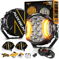 Auxbeam V-ultra 3579 Inch Led Side Shooter Amberwhite Driving Light Pods