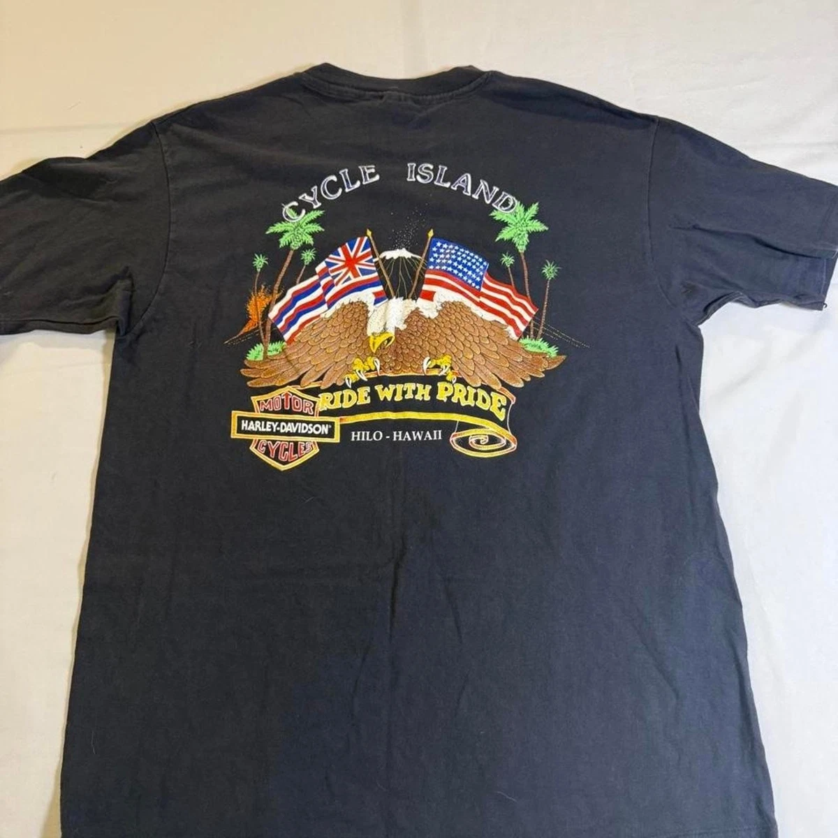 Harley-Davidson Tシャツ XL ビンテージ フェード Vintage XL Harley