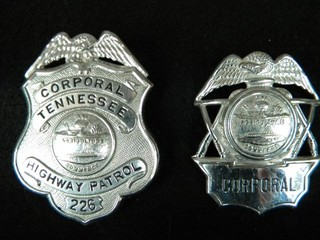 Vintage Tennessee Highway Patrol Uniform & Hat Badges Corporal State Police