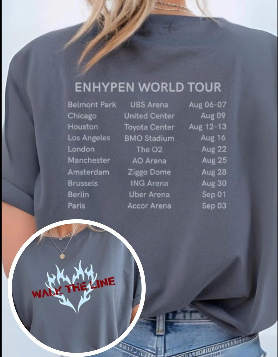 Walk The Line Tour Enhypen Unisex T-Shirt, Engene Fan Gift