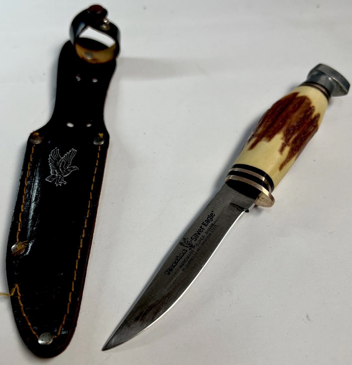 VTG Precise Silver Eagle 10321 Hunting Knife Fixed Blade w