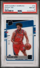 2020 PANINI CLEARLY DONRUSS ROOKIE BLUE #72 ISAIAH JOE RC /99 PSA 8