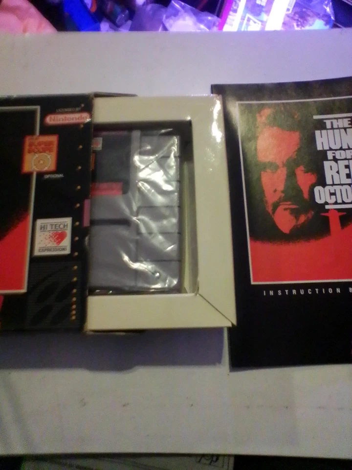 The Hunt for Red October SNES Cartridge Box Manual Plus Free Ad Poster - Image 2 of 4