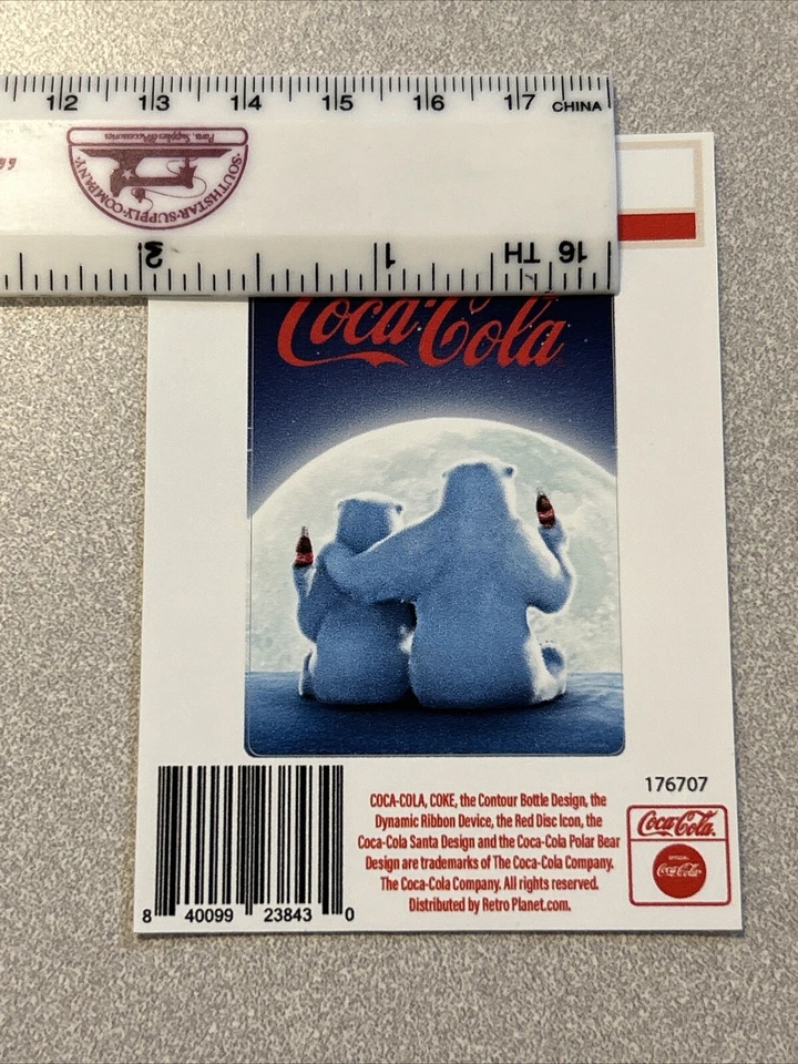 coca cola vinyl sticker Polar Bears (1.5 Inches By 2 Inches) - Image 3 of 4