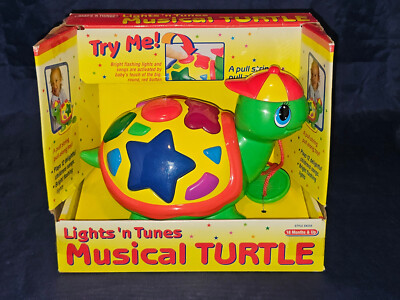 baby's 'N things Lights Tunes Musical Turtle Numbers Colors Learning Pull Toy