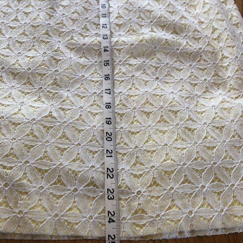 Vintage 1950's Junior House XS Dress Yellow w White Lace Taylored Back Zip - Picture 8 of 12