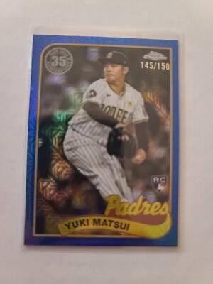 2024 Topps Update 1989 Chrome Yuki Matsui RC #T89CU-84 Blue