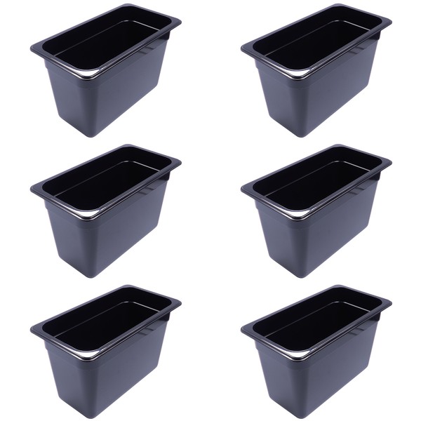 Acmax 6 StüCk Gn 1/3 GastronormbehäLter Gn BehäLter 7,8 Liter Tiefe 200 Mm Kunst-image